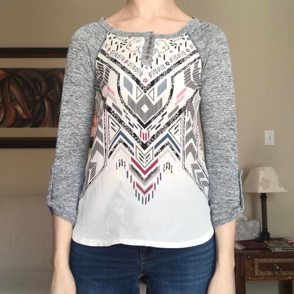 Tribal pattern blouse